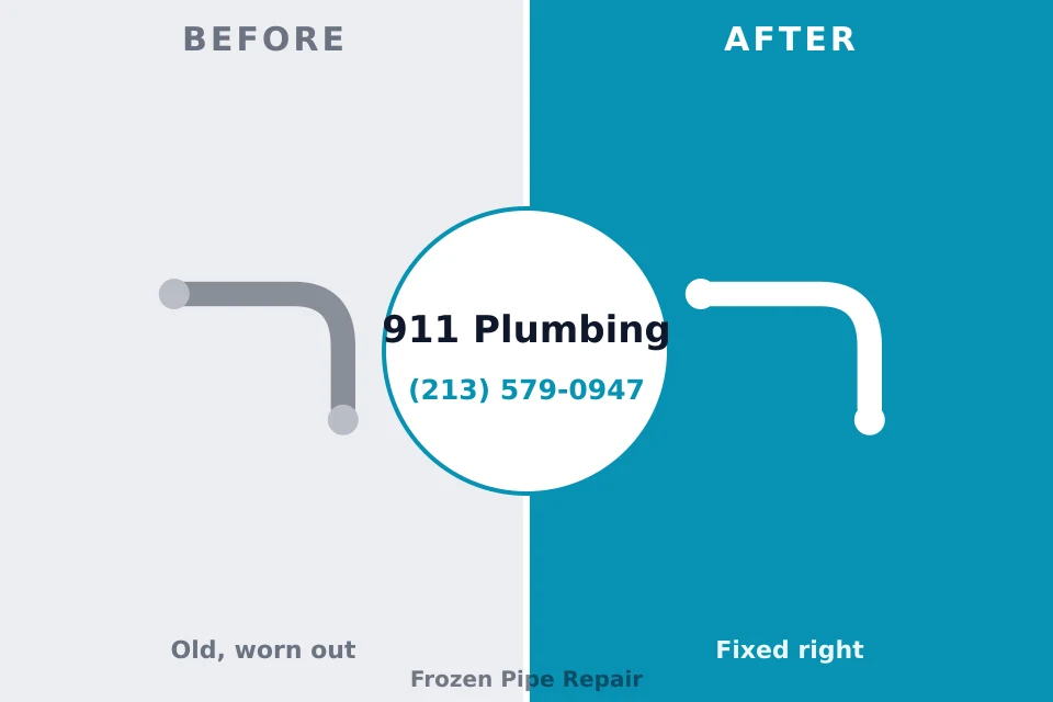Before and after: plumbing company Rio, WI